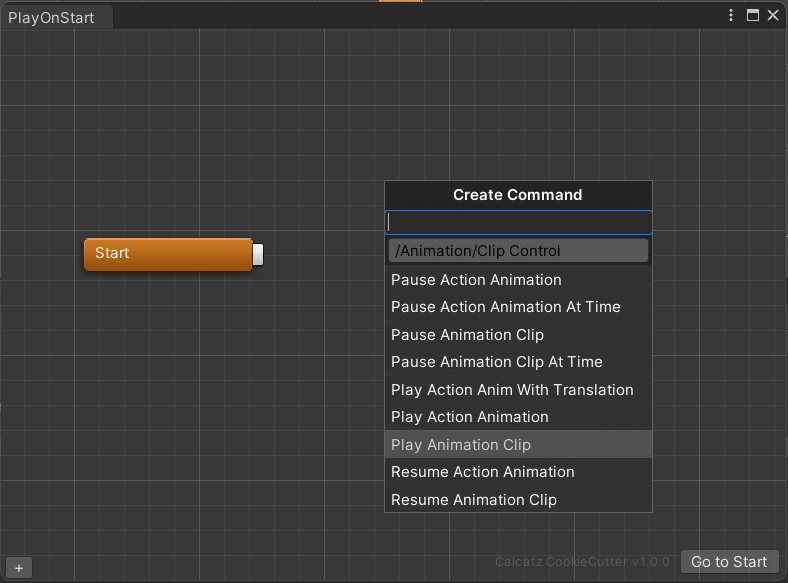 Create a Play Animation Clip Command