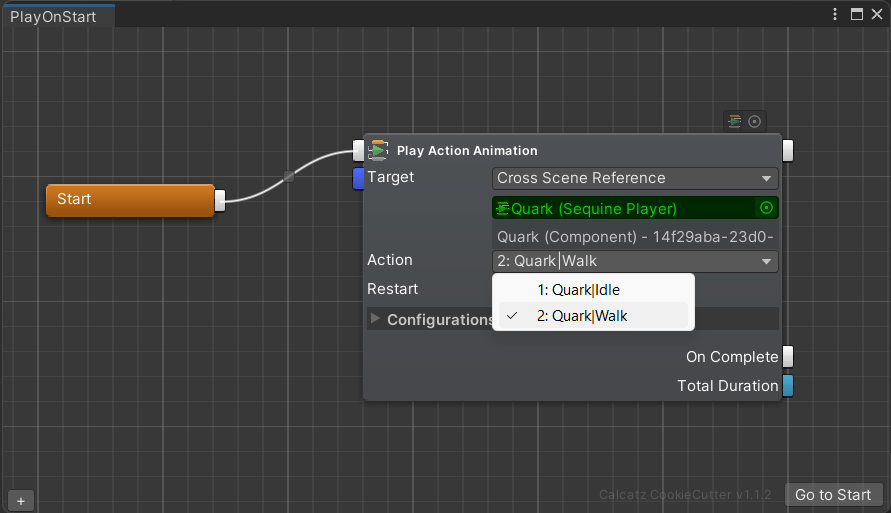 Play Action Animation Command