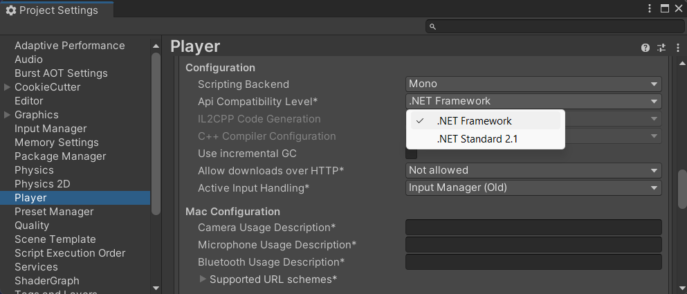 API Compatibility Level