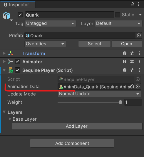 Assign the Animation Data