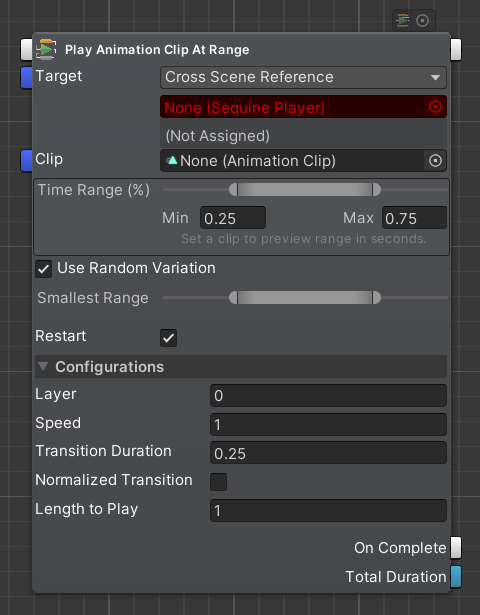 Play Animation Clip At Range